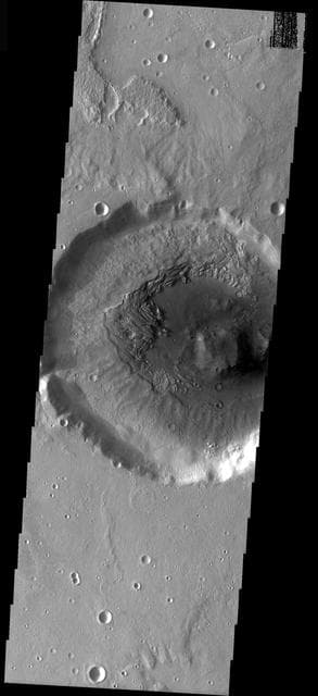NASA image: Infilled Crater