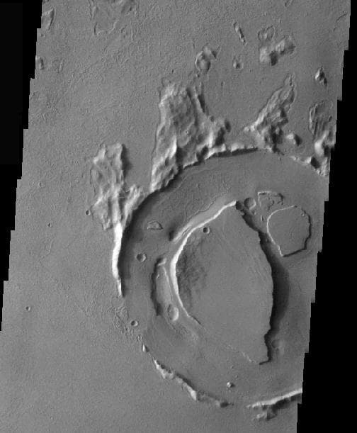 NASA image: Refilled Crater