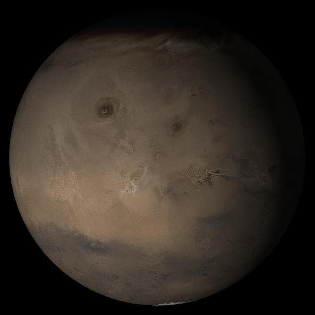NASA image: Mars at Ls 269°: Tharsis
