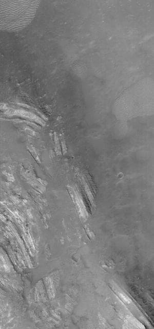 NASA image: Severely-Dipping Layers