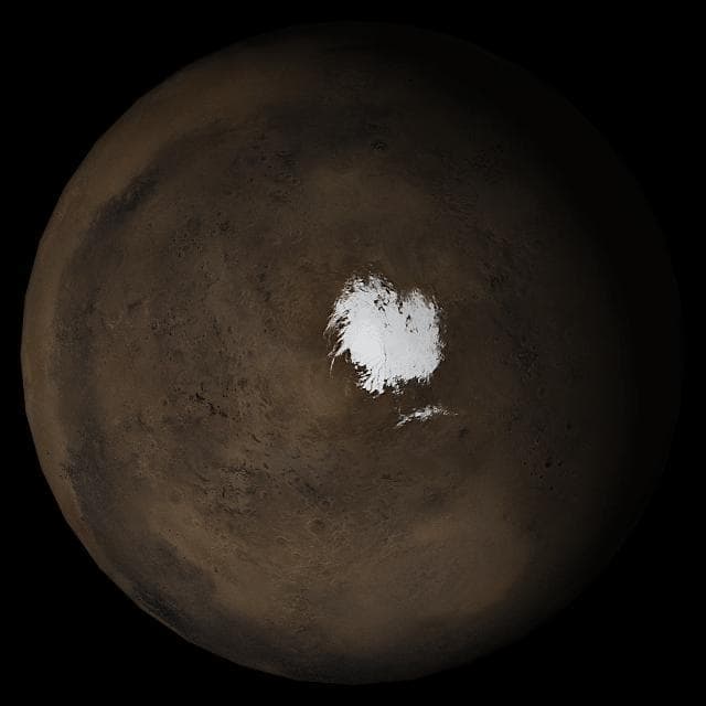 NASA image: Mars at Ls 269°: South Polar Region