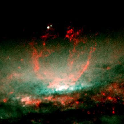 NASA image: Galaxy NGC 3079
