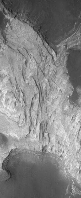 NASA image: Sediments of Terby