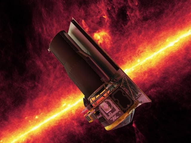 NASA image: SST and the Milky Way, an Artist Concept