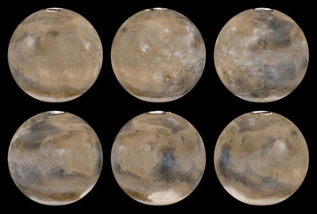 NASA image: A Mid-Northern Summer/Southern Winter Mars