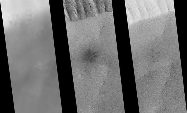 NASA image: Recently-Formed Impact Crater