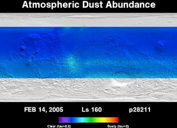 NASA image: Three Years of Monitoring Mars Atmospheric Dust Animation