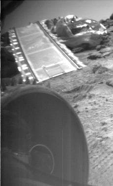 NASA image: Rover Does a Wheelie
