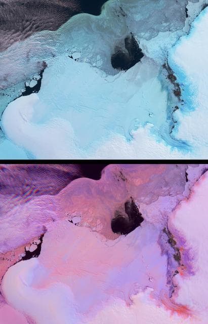 NASA image: Lutzow-Holm Bay and the Shirase Glacier, Antarctica