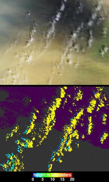 NASA image: Casting Light and Shadows on a Saharan Dust Storm
