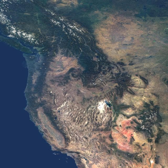 NASA image: Western United States and Southwestern Canada
