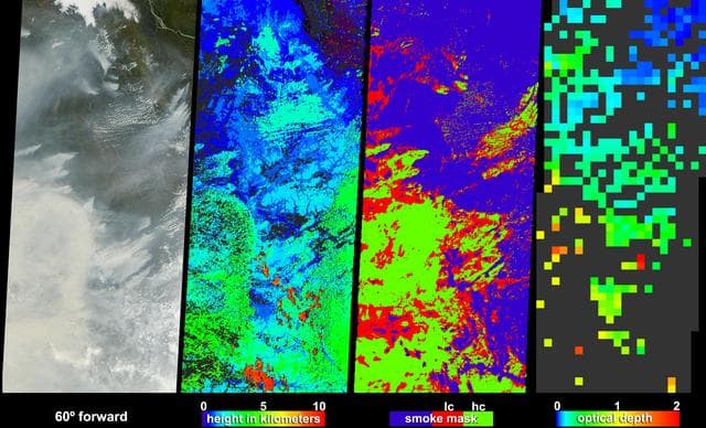 NASA image: Smoke Signals from the Alaska and Yukon Fires