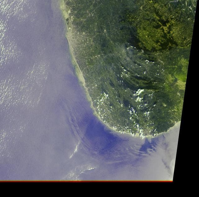 NASA image: Deep Ocean Tsunami Waves off the Sri Lankan Coast