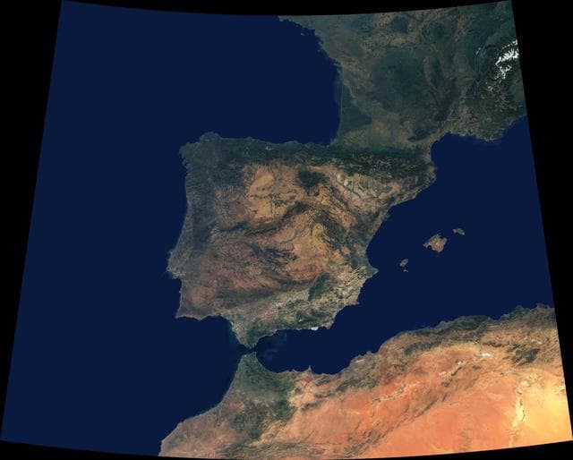 NASA image: Where Europe meets Africa
