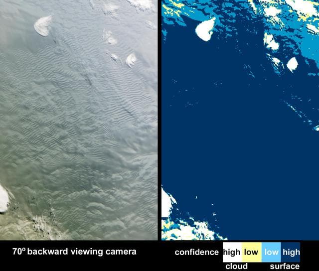 NASA image: Waves on White: Ice or Clouds?