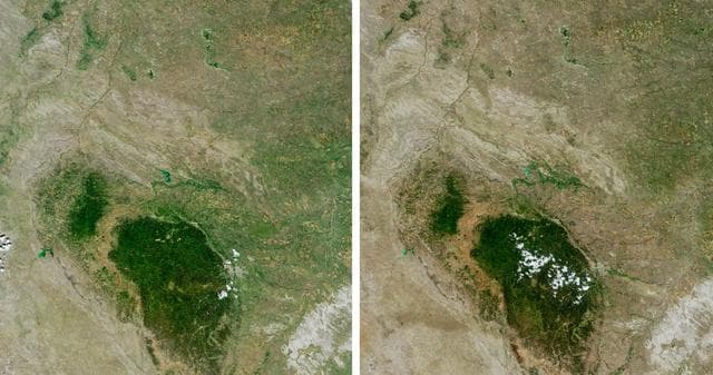 NASA image: Drought in the Black Hills