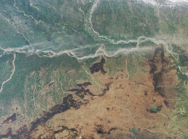 NASA image: Where on Earth...? MISR Mystery Image Quiz #22: Ganges Plain