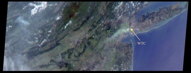 NASA image: Smoke Plume Dispersal from the World Trade Center Disaster