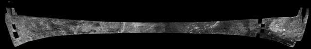 NASA image: Titan Radar Swath T-3 Flyby - Feb. 15, 2005