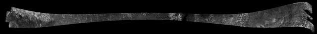 NASA image: Titan Radar Swath T-36 Flyby - Oct. 2, 2007