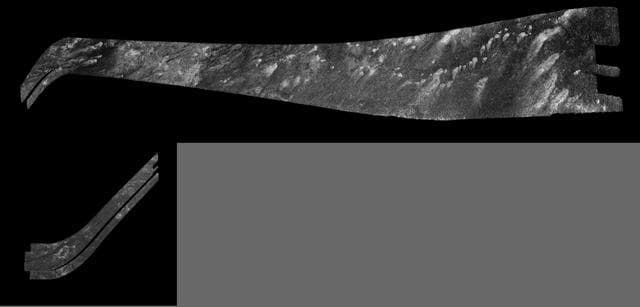 NASA image: Titan Radar Swath T-41 Flyby - Feb. 22, 2008