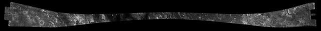 NASA image: Titan Radar Swath T-55 Flyby - May 21, 2009