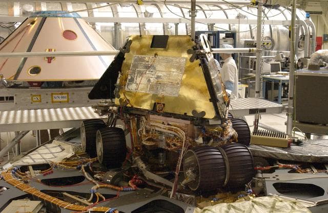 NASA image: Rover 1 and Lander