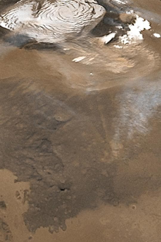 NASA image: North Polar Dust Storm