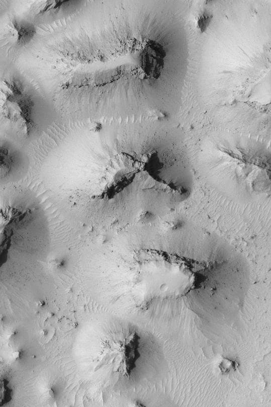 NASA image: Buttes South of Cerberus