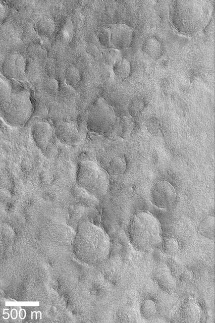 NASA image: Buried Craters of Utopia