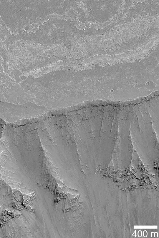 NASA image: Layered Walls of West Candor