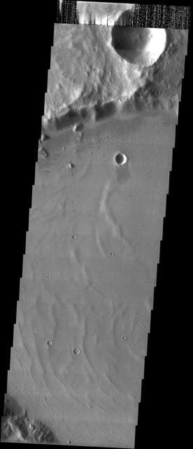 NASA image: Crater in the Mangala Valles Region