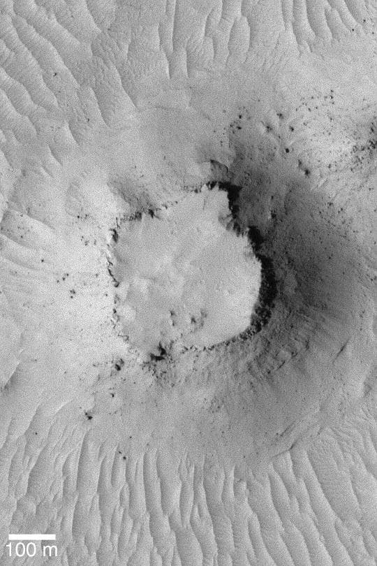 NASA image: Small Martian Mesa