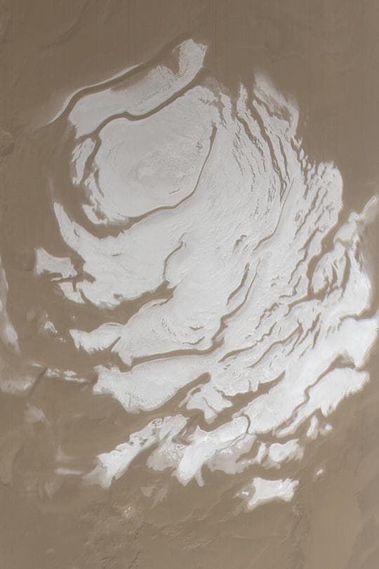 NASA image: South Polar Cap in Summer
