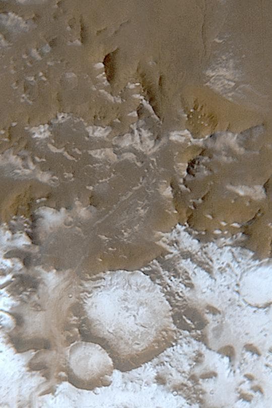 NASA image: Frost in Charitum Montes
