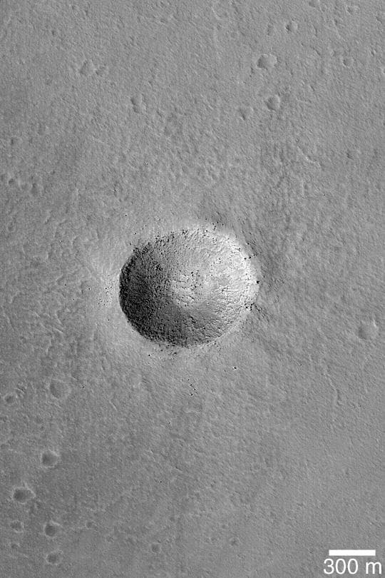 NASA image: Impact on Arsia Mons