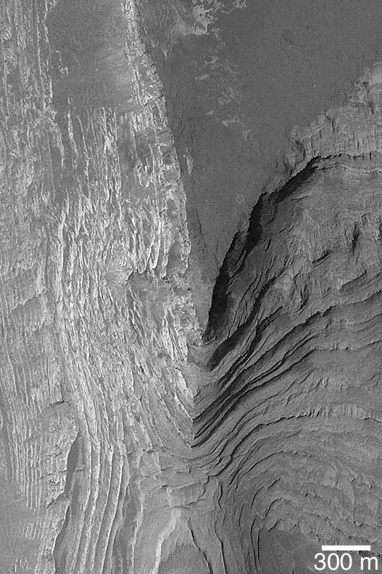 NASA image: Terby Crater Layers