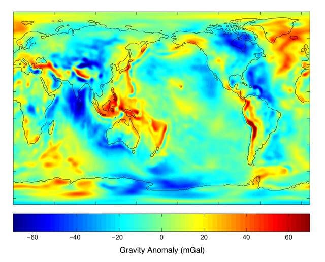 NASA image: New Views of Earth Gravity Field from GRACE