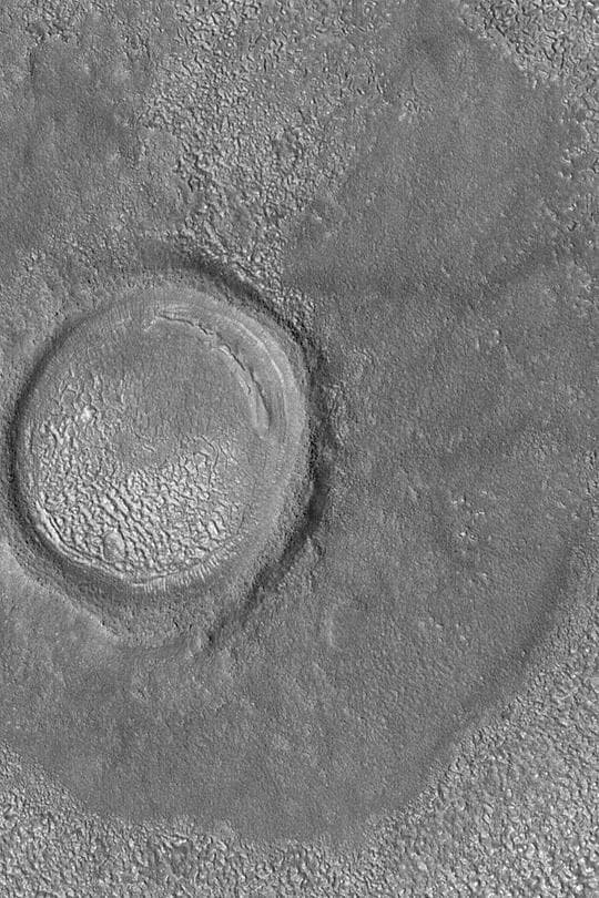 NASA image: North Mid-latitude Crater