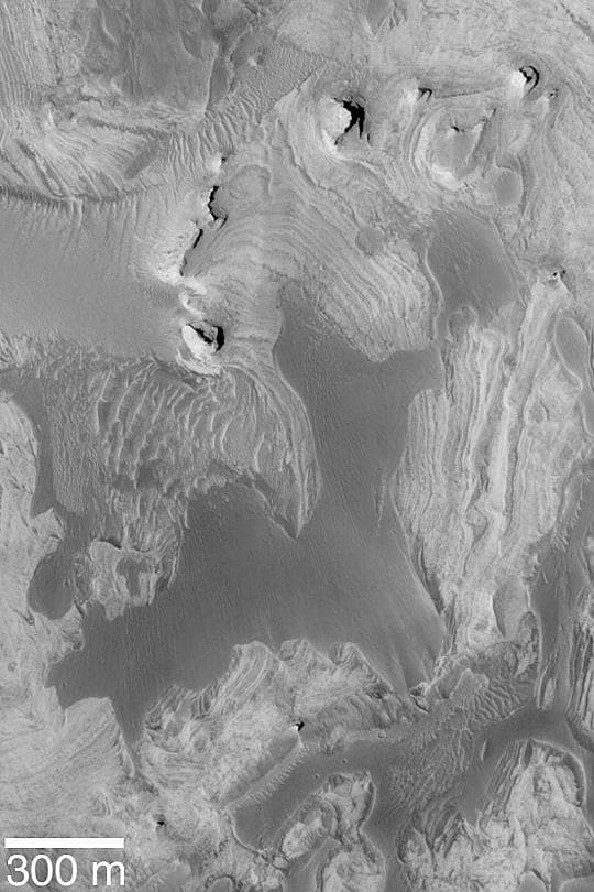 NASA image: Layers in Tithonium Chasma