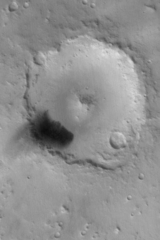 NASA image: Peridier Crater