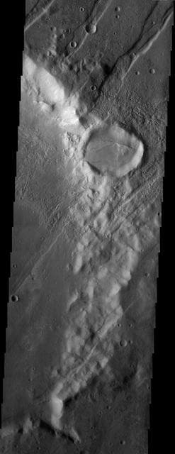 NASA image: Craters and Grabens: Circles and Lines