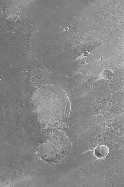 NASA image: Pavonis Wind Streaks