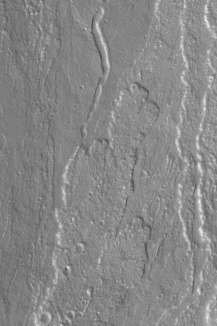 NASA image: Olympus Mons Lava Flows