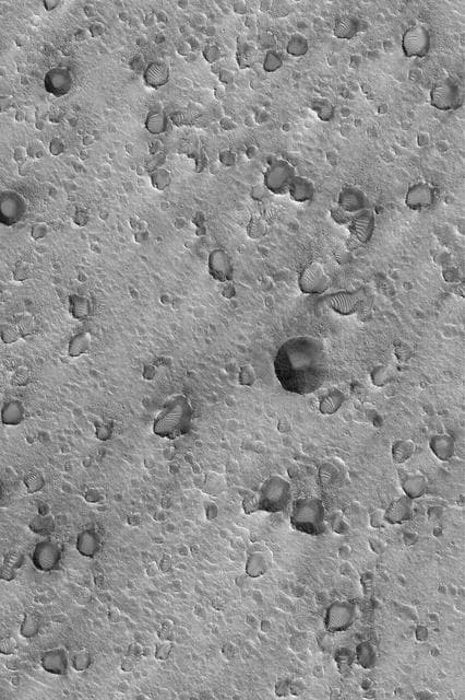 NASA image: Crater Cluster Near Pathfinder