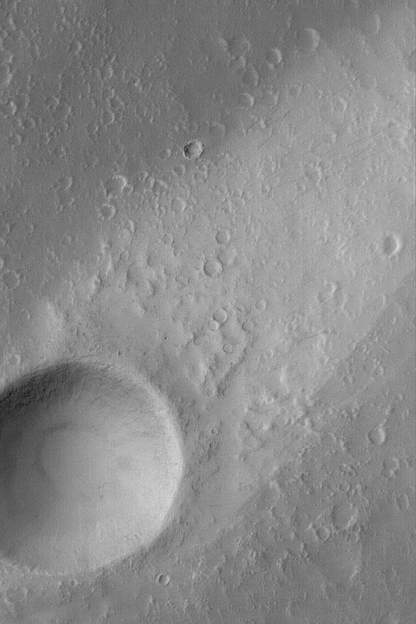 NASA image: Elysium Mons Wind Streak