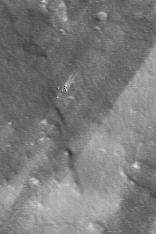 NASA image: Work of Wind on Pavonis Mons