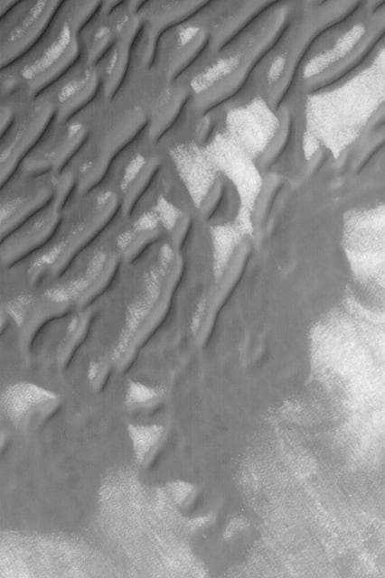 NASA image: South Polar Sand Dunes