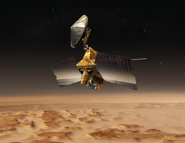 NASA image: Mars Reconnaissance Orbiter over Nilosyrtis Artist Concept