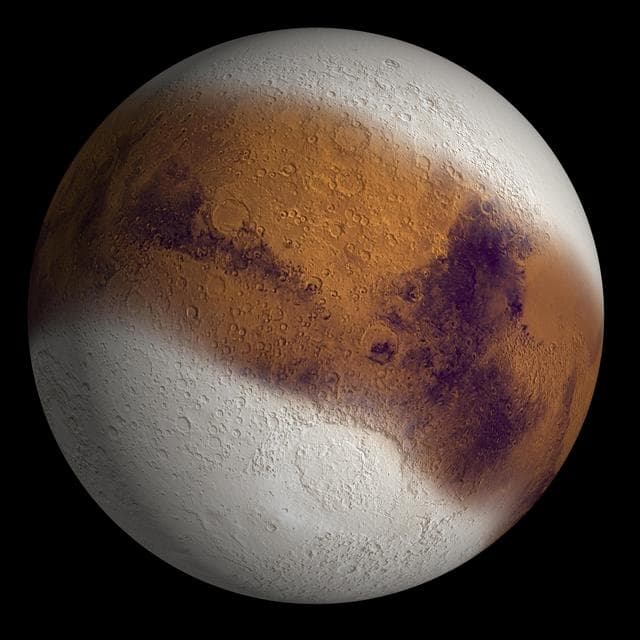 NASA image: Mars Ice Age, Simulated